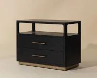 Ciara Black Nightstand