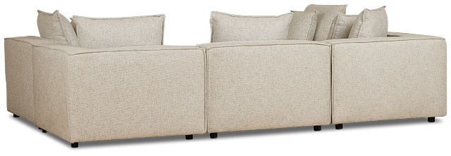 Tatum Beige Fabric 6-piece Modular Sectional