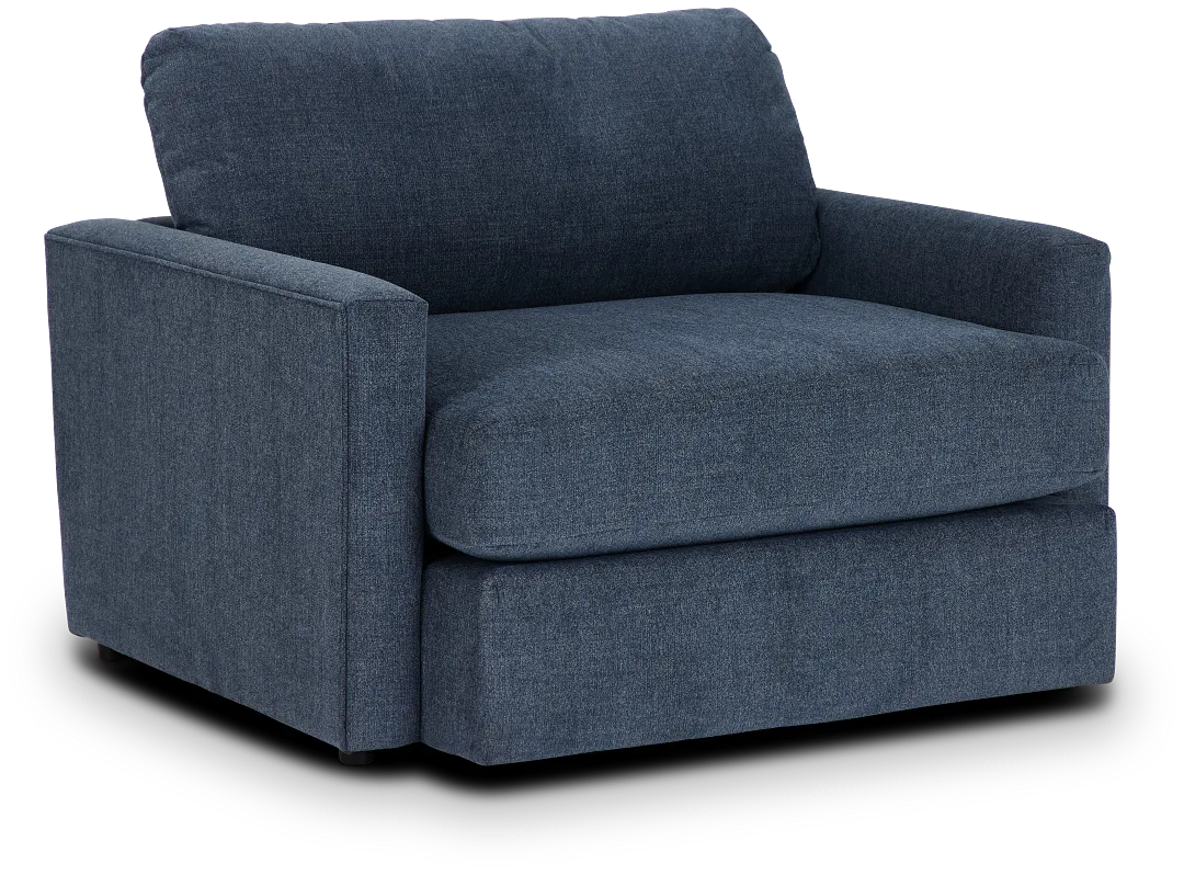 Noah Blue Fabric Chair