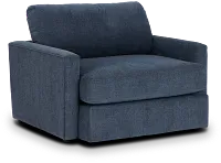 Noah Blue Fabric Chair