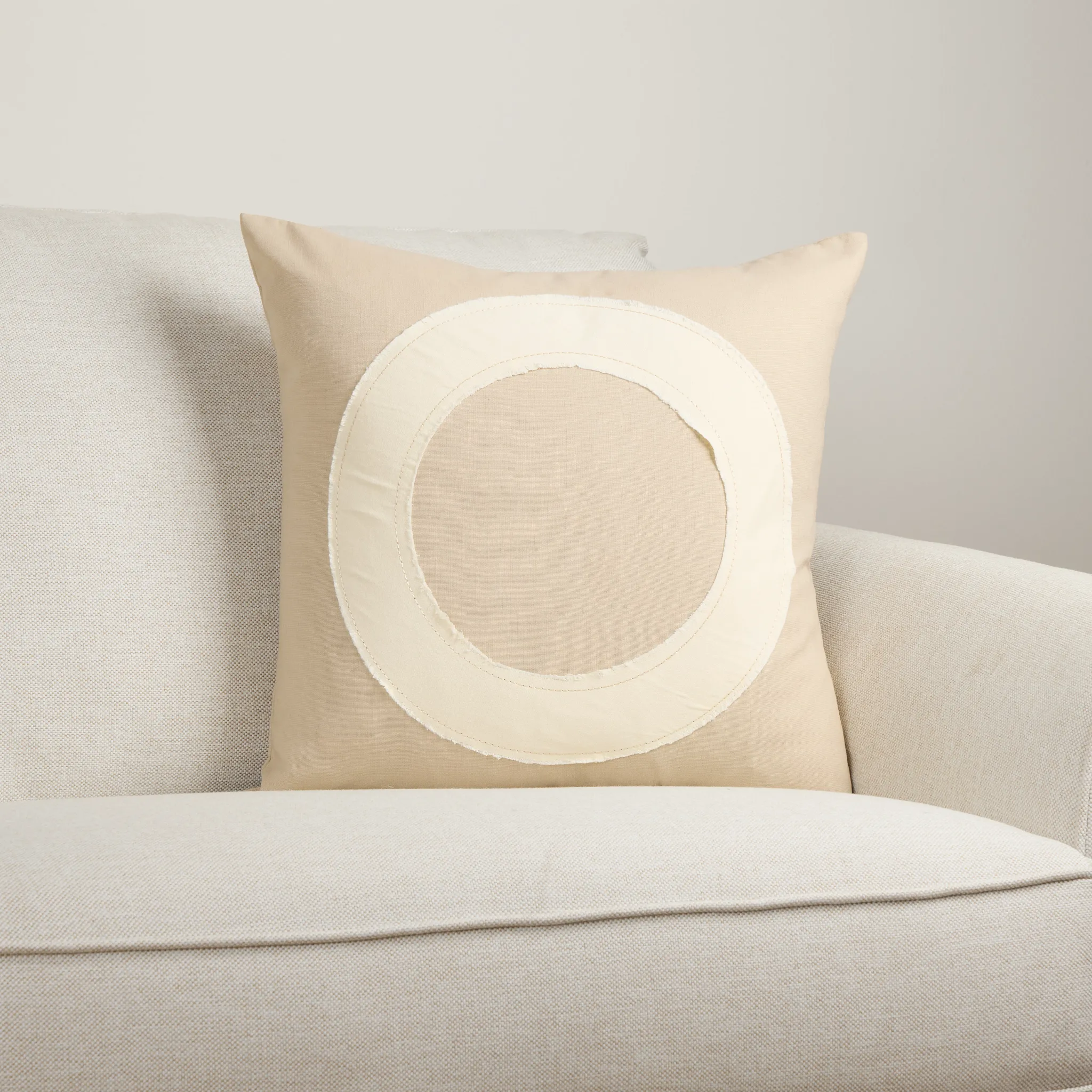 Embrace Ivory 20" Square Accent Pillow