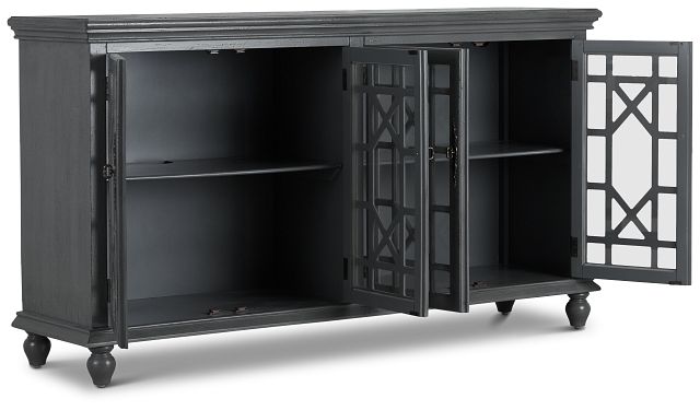 Alexis Gray Four-door Cabinet