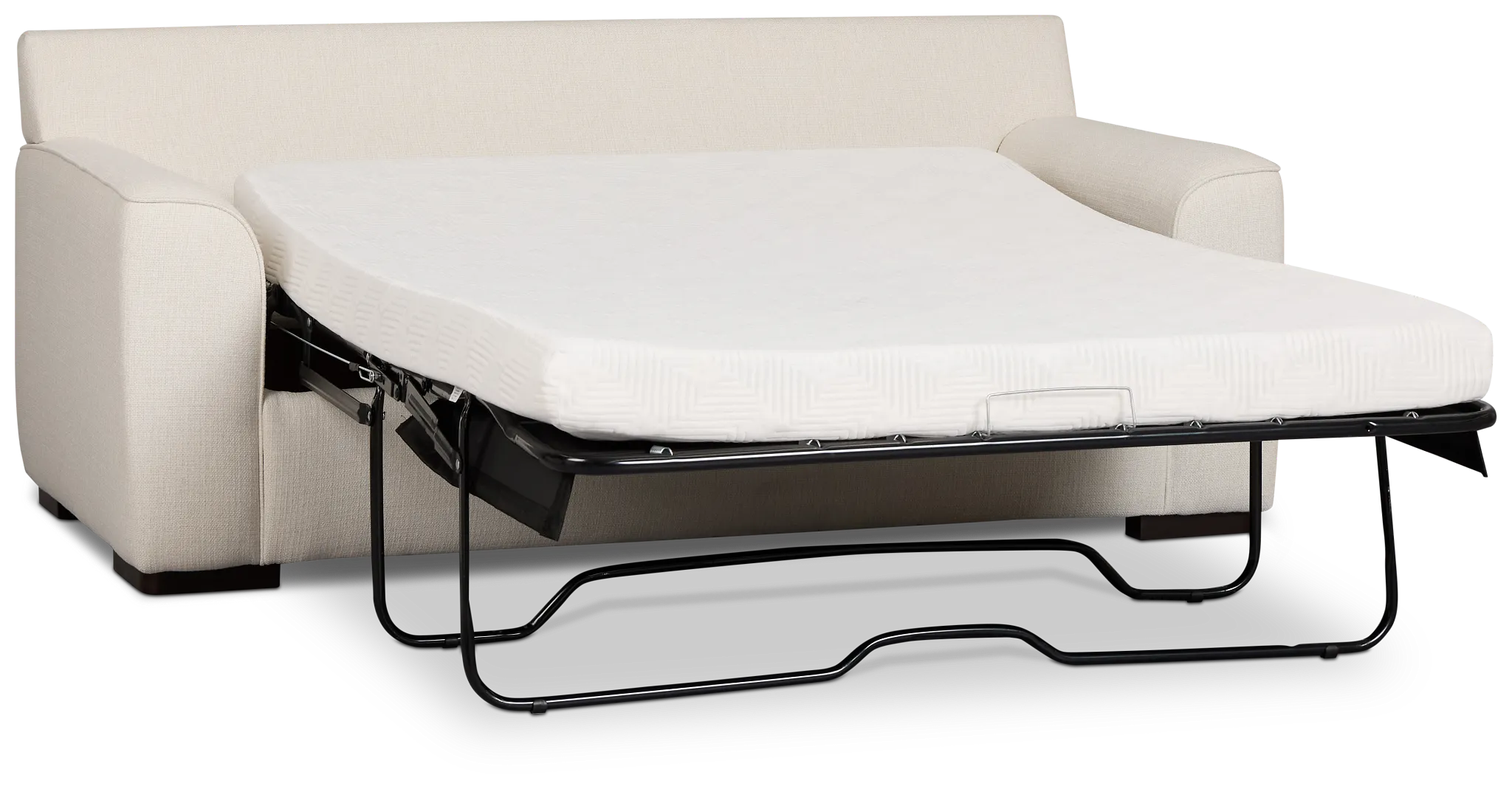 Sinclair Light Beige Fabric Cooling Memory Foam Sleeper