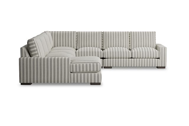 Edgewater Sea Lane Dark Gray Large Left Chaise Sectional