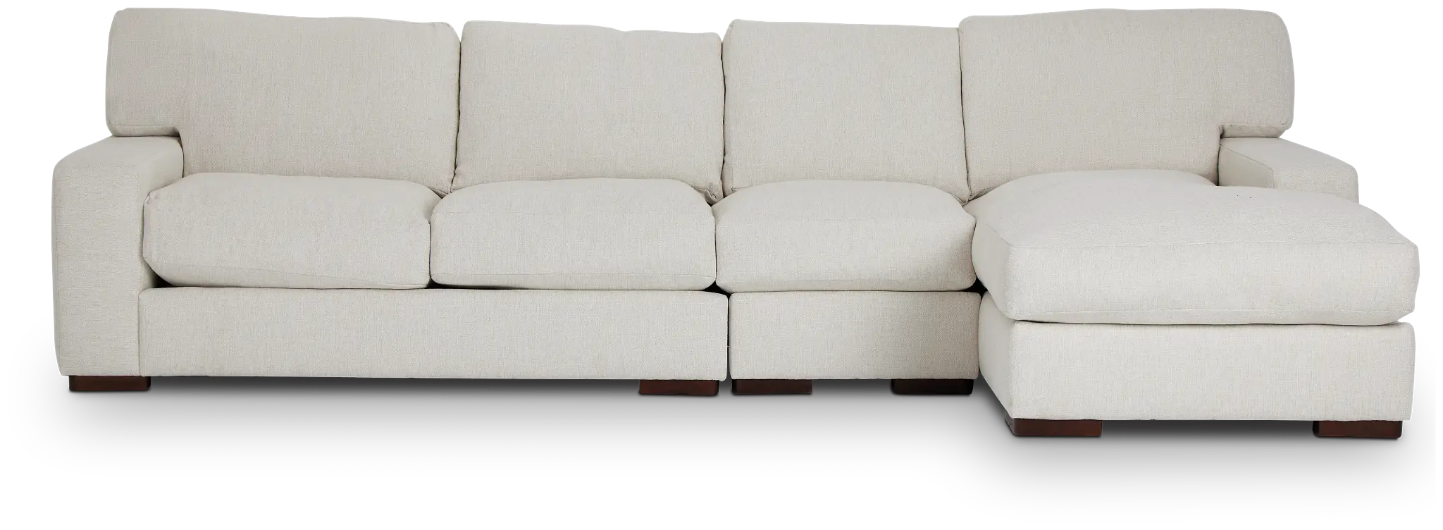 Veronica White Down Small Right Chaise Sectional Veronica White Down Small Right Chaise Sectional