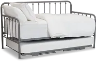 Rory Gray Metal Trundle Daybed