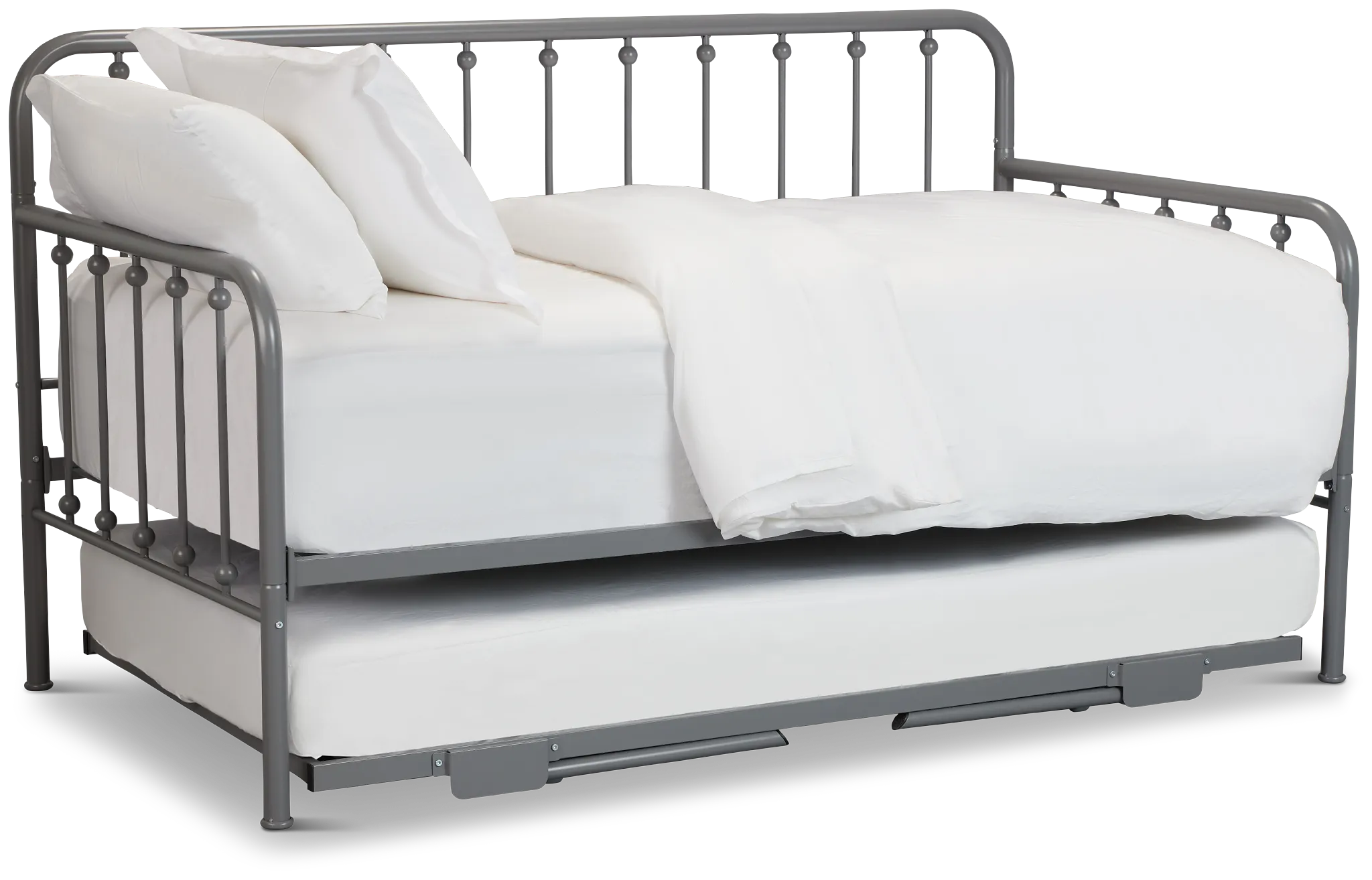Rory Gray Metal Trundle Daybed
