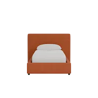 Grayton Elite Medium Brown 44" Upholstered Platform Bed