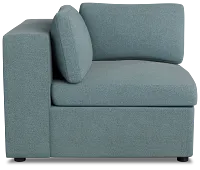 Destin Sutton Blue Fabric Corner Chair