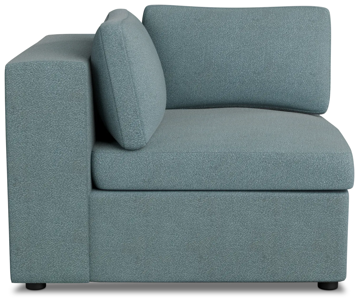 Destin Sutton Blue Fabric Corner Chair Destin Sutton Blue Fabric Corner Chair