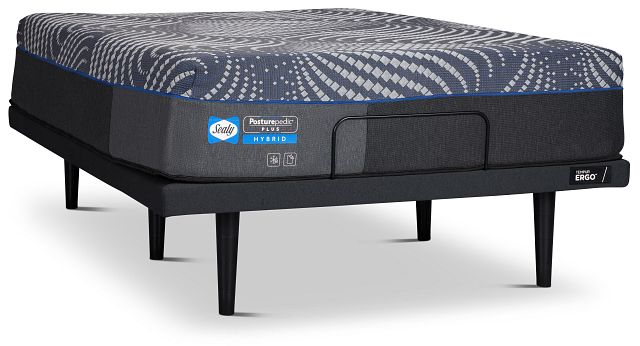 Sealy Posturepedic Plus Hybrid Brenham Soft Ergo 3.0 Adjustable Mattress Set