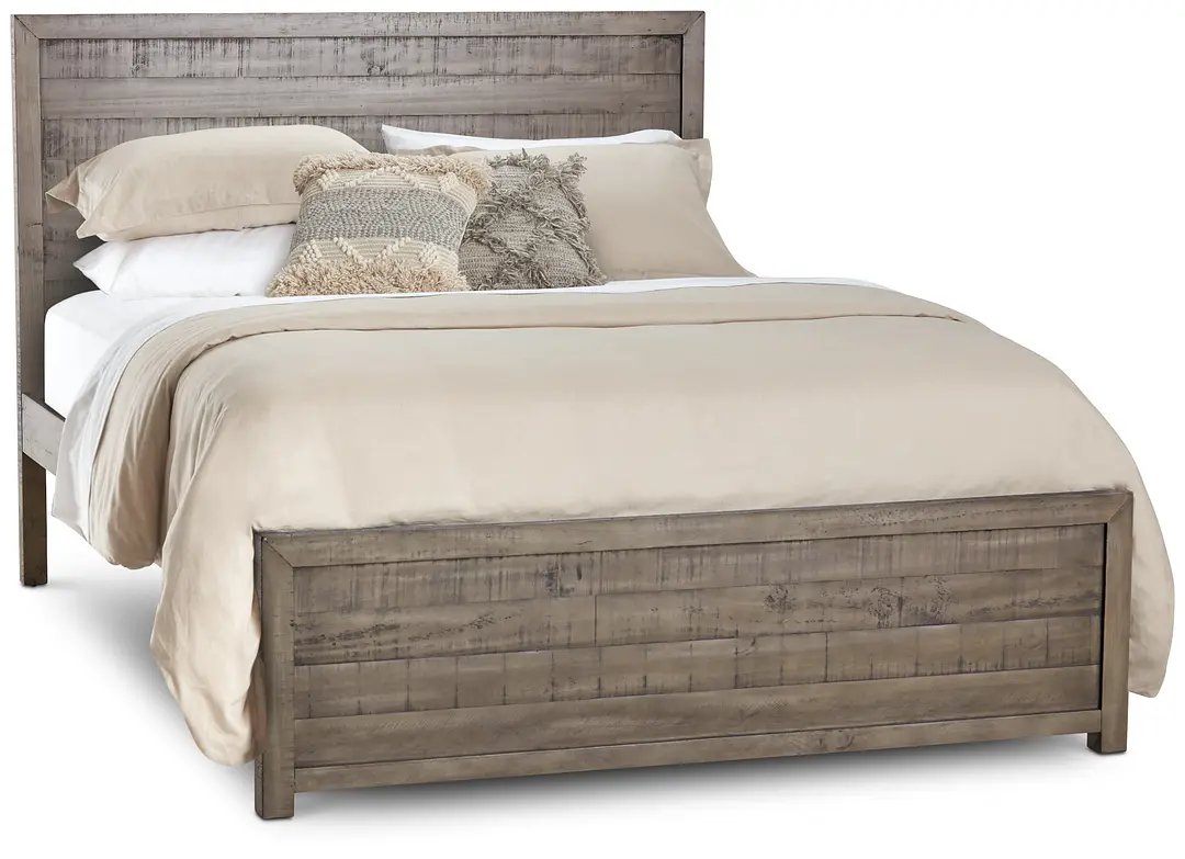 Seattle Gray Wood Platform Bed Seattle Gray Wood Platform Bed