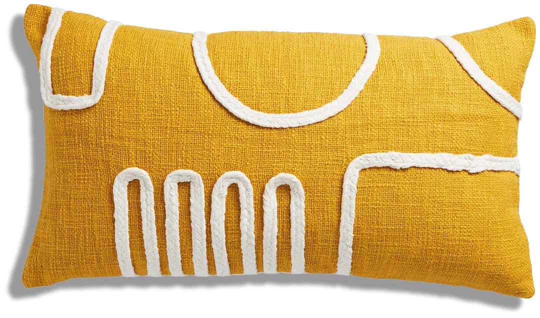 Bettie Gold Lumbar Accent Pillow