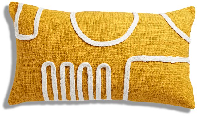 Bettie Gold Lumbar Accent Pillow