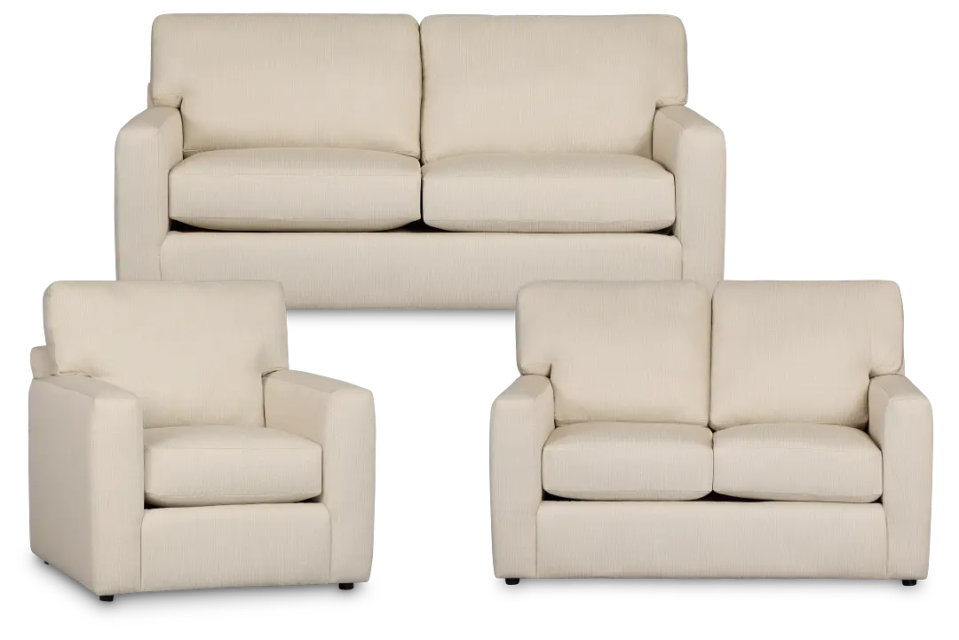 Rhodes Beige Fabric Living Room Rhodes Beige Fabric Living Room