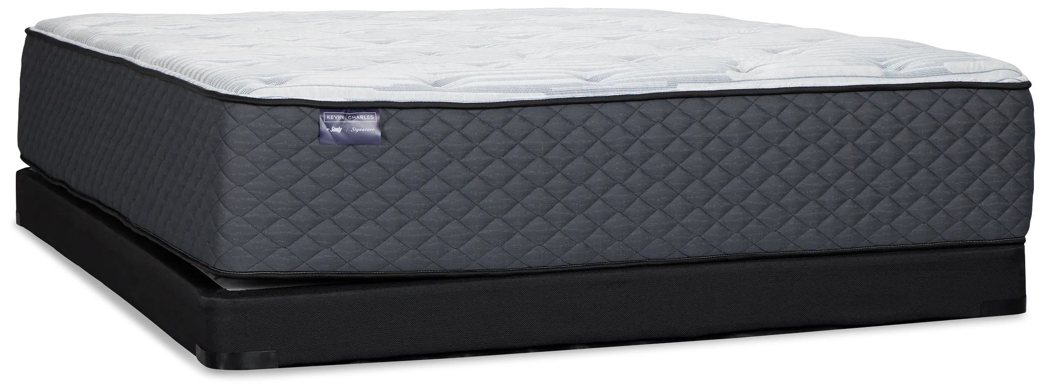 Kevin Charles By Sealy Signature Medium Low-profile Mattress Set