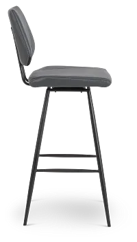 Gunnar Dark Gray 30" Upholstered Barstool