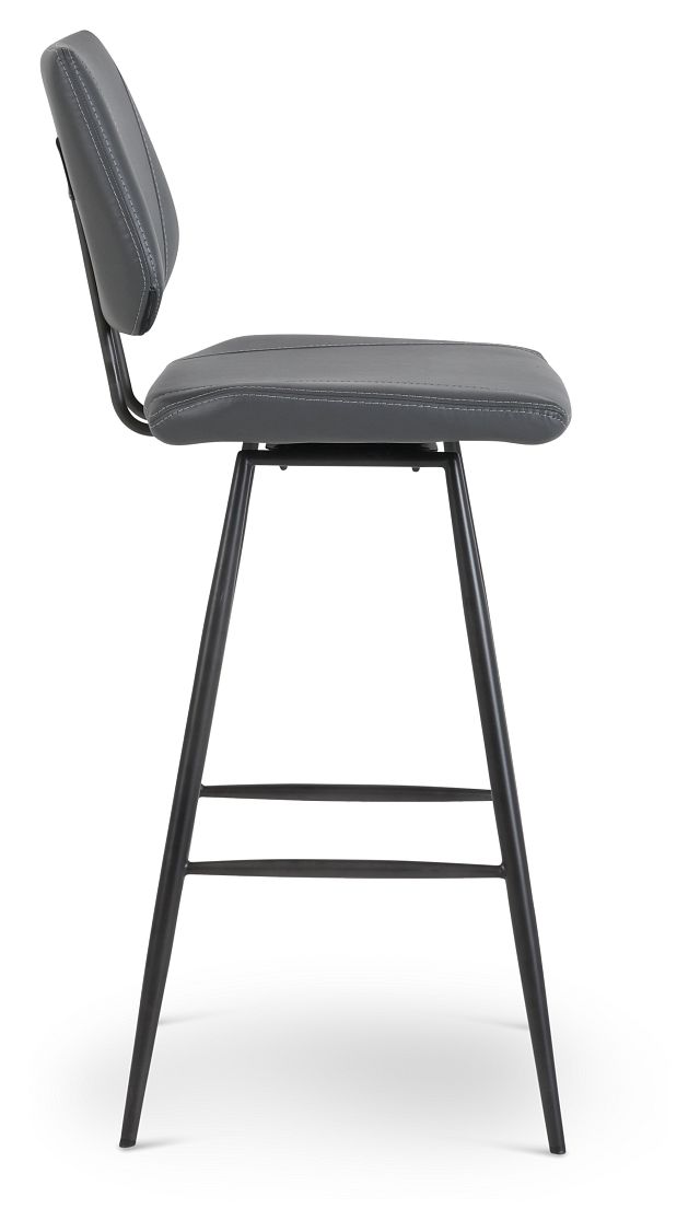 Gunnar Dark Gray 30" Upholstered Barstool