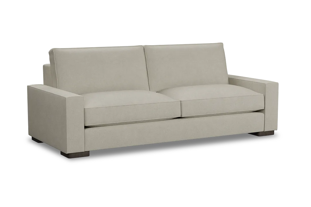 Edgewater Suave Beige 96" Sofa W/ 2 Cushions