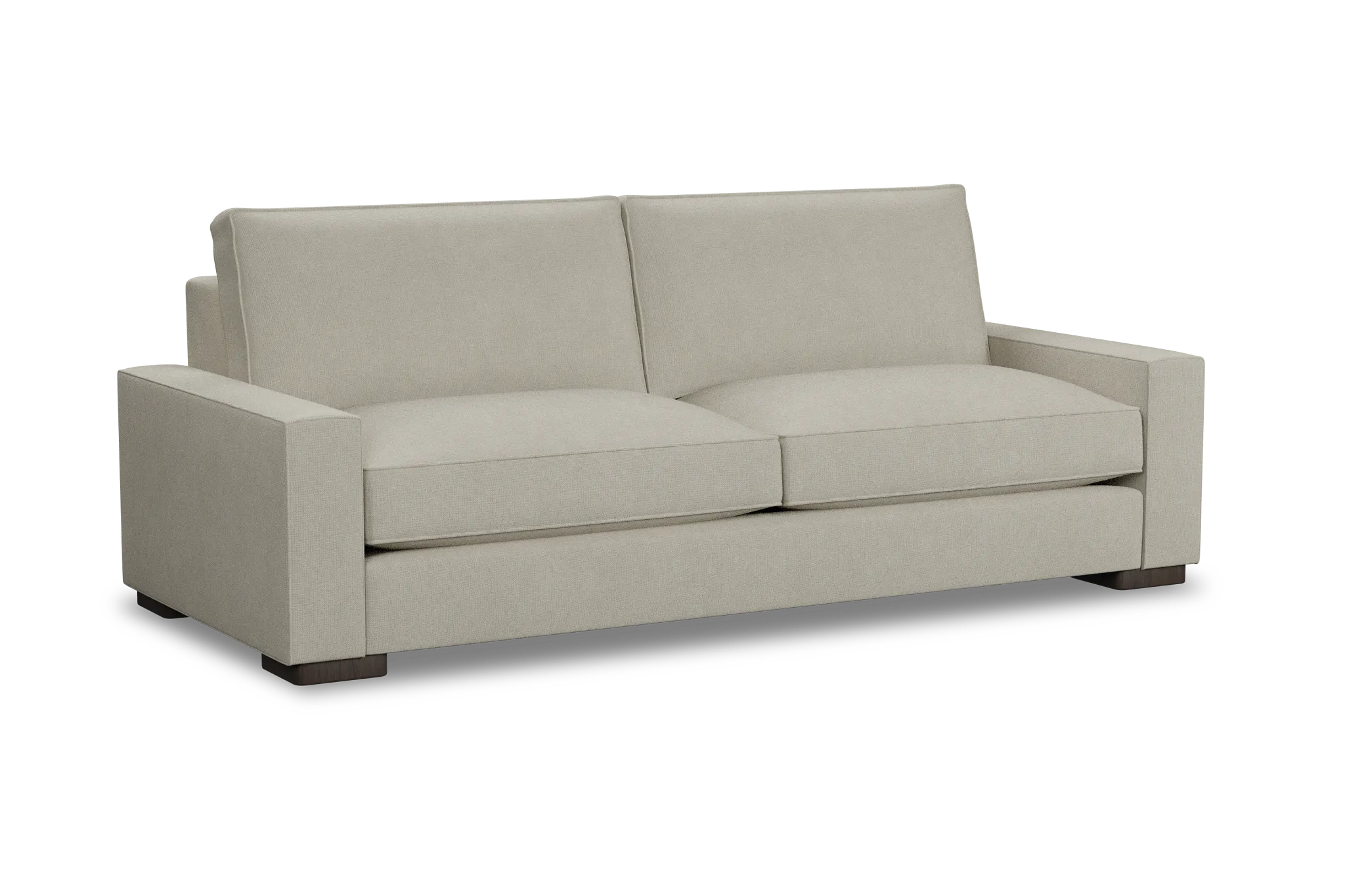 Edgewater Suave Beige 96" Sofa W/ 2 Cushions