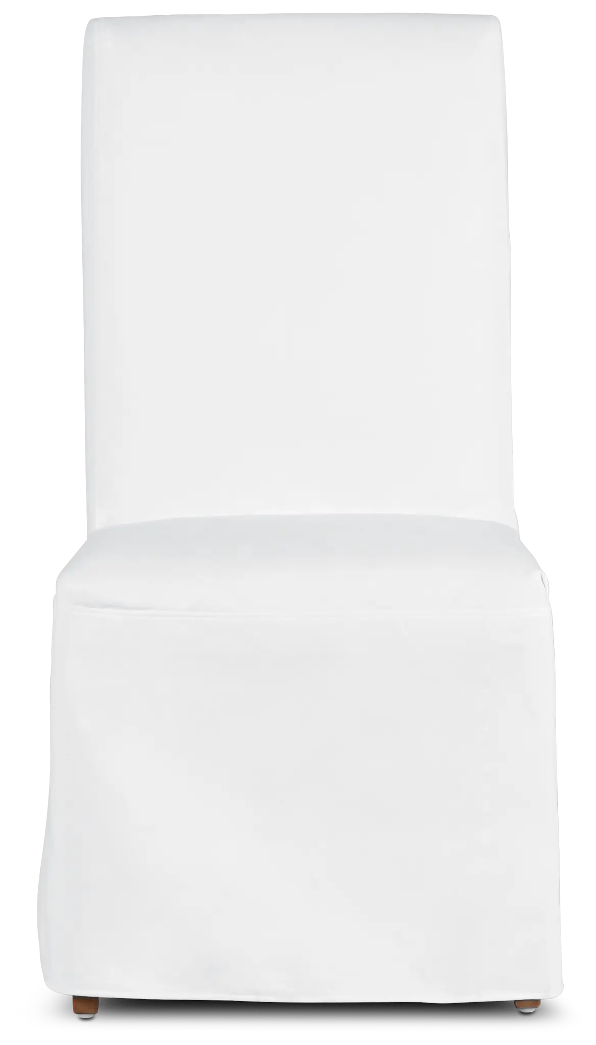 Harbor White Long Slipcover Chair With Light Tone Leg Harbor White Long Slipcover Chair With Light Tone Leg