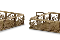 Lola Beige Set Of 2 Tray