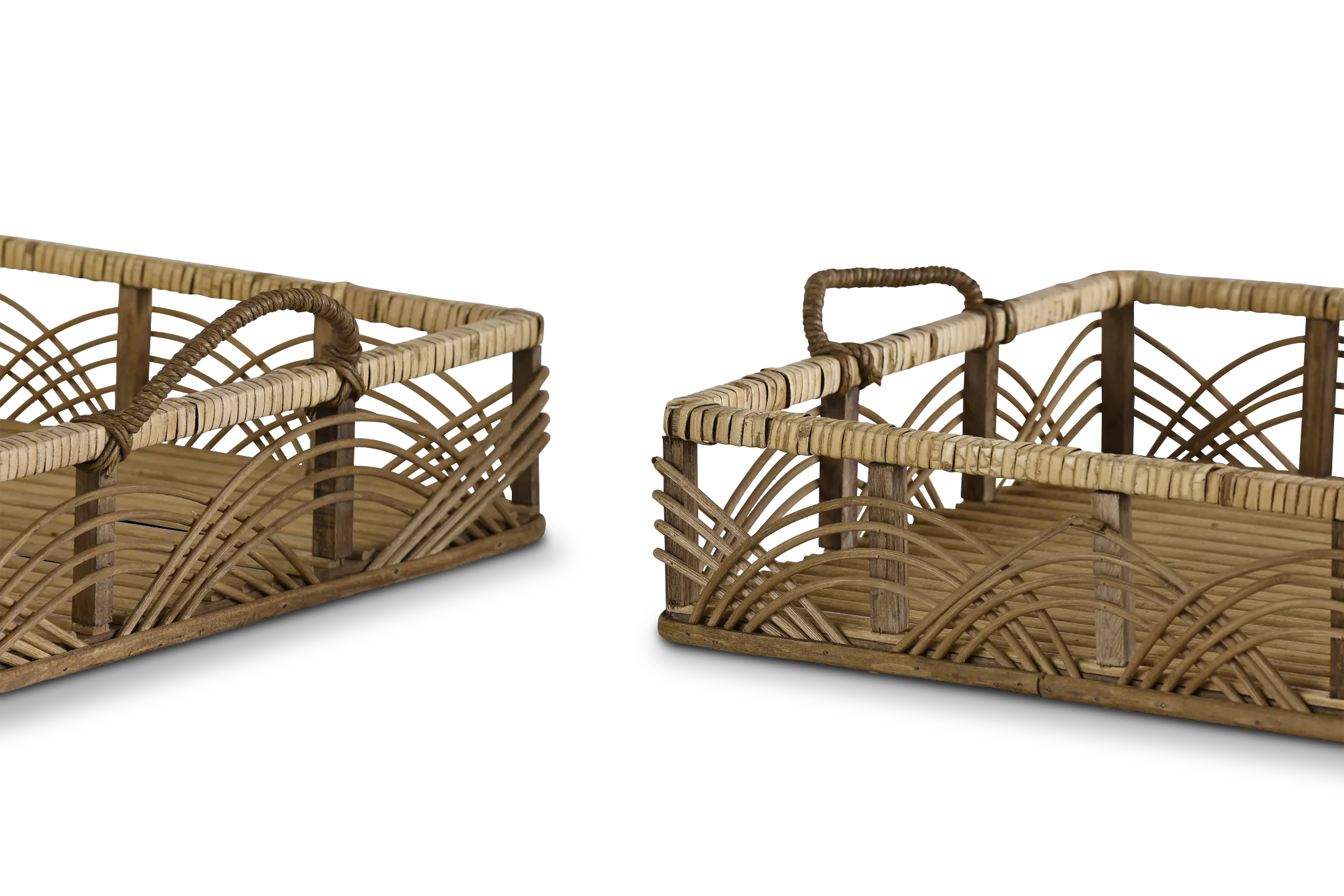 Lola Beige Set Of 2 Tray