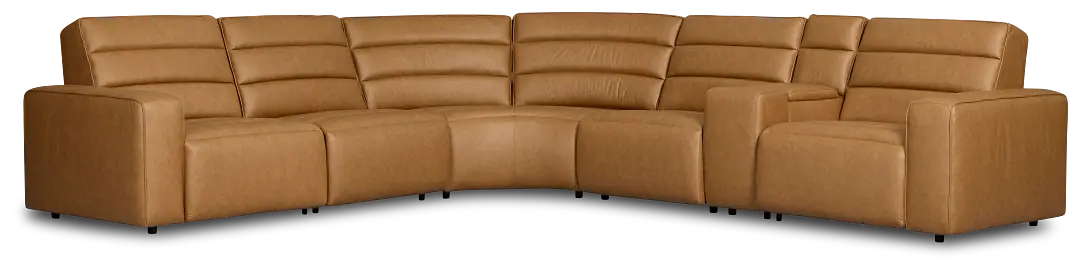 Sawyer Light Brown Micro Medium Dual Power 2-arm Reclining Sectional Sawyer Light Brown Micro Medium Dual Power 2-arm Reclining Sectional