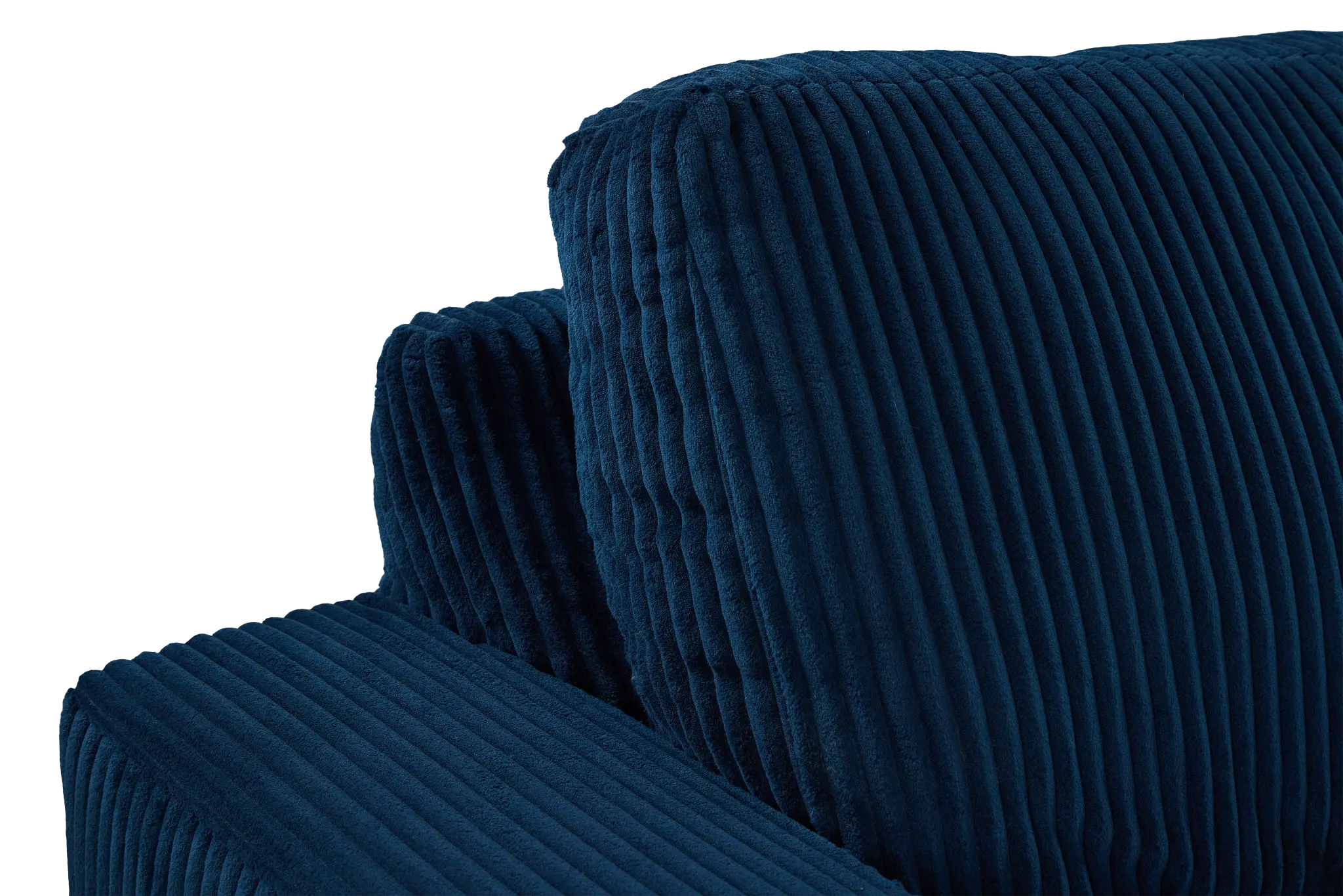 Charlie Dark Blue Fabric Small Two-arm Sectional Charlie Dark Blue Fabric Small Two-arm Sectional