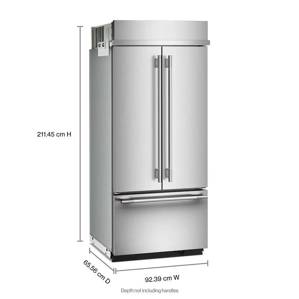 Kitchenaid 536 Series Stainless Steel 36" Built In Bottom Freezer Refrigerator Kitchenaid 536 Series Stainless Steel 36" Built In Bottom Freezer Refrigerator