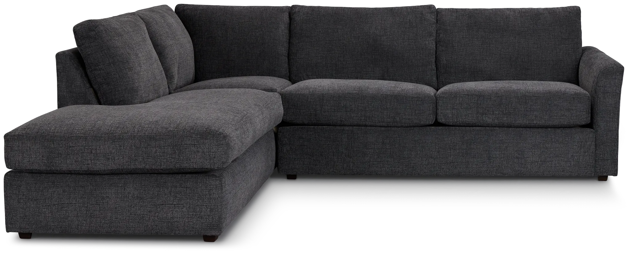Maxie Dark Gray Micro Small Left Bumper Sectional