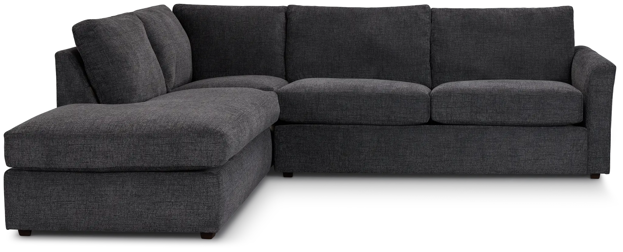 Maxie Dark Gray Micro Small Left Bumper Sectional Maxie Dark Gray Micro Small Left Bumper Sectional