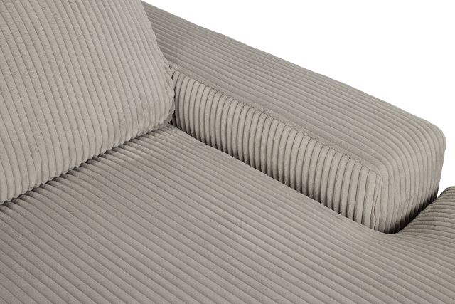 Charlie Gray Fabric Small Right Chaise Sectional