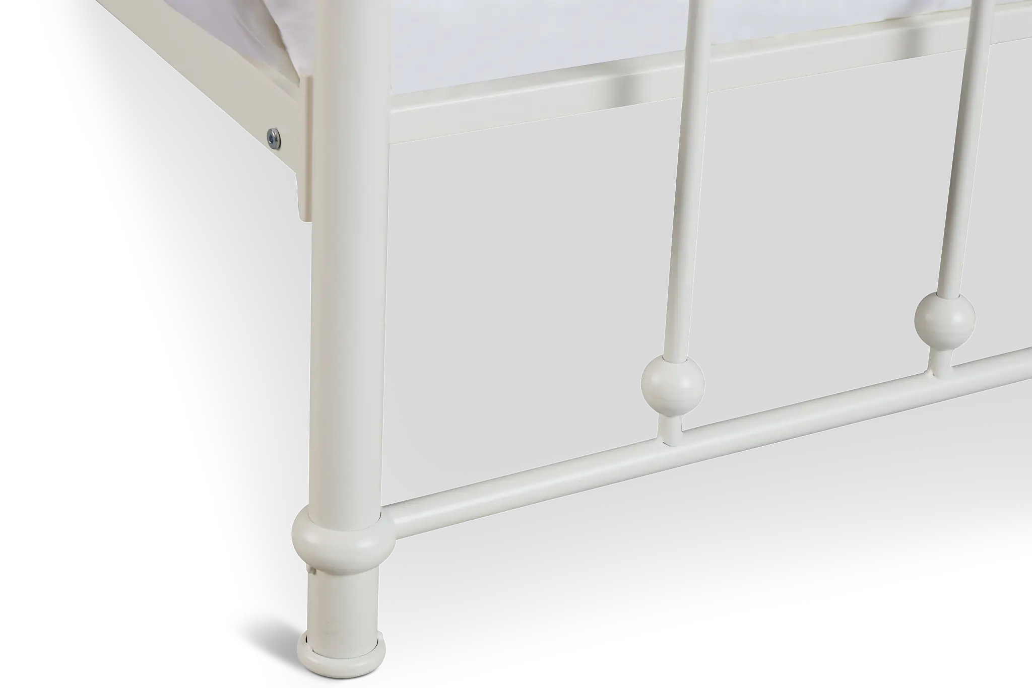 Rory White Metal Panel Bed Rory White Metal Panel Bed