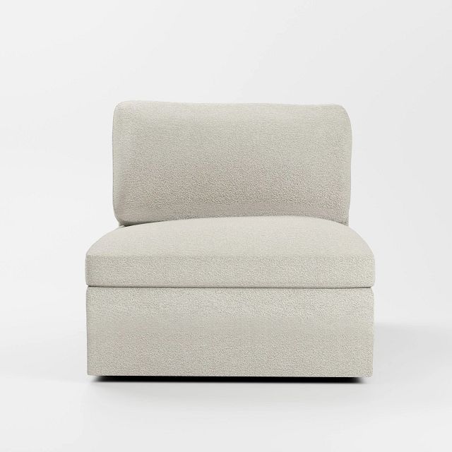 Destin Elite Ivory Fabric Swivel Chair