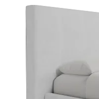 Grayton Peyton White 54" Upholstered Platform Bed