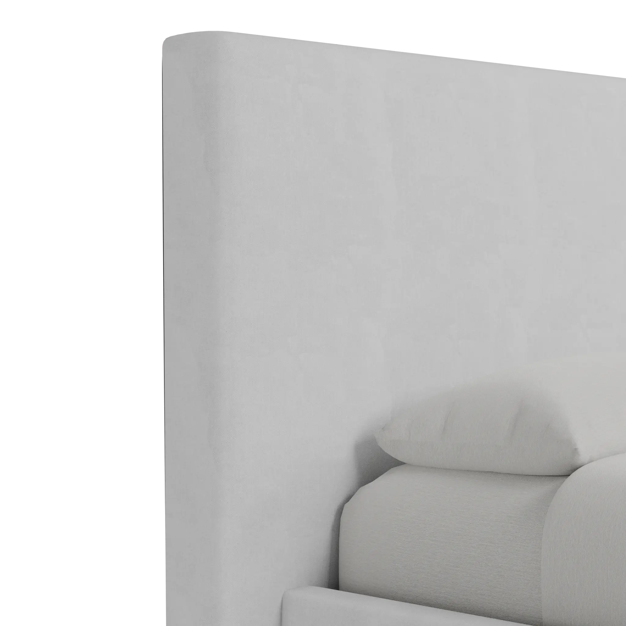 Grayton Peyton White 54" Upholstered Platform Bed Grayton Peyton White 54" Upholstered Platform Bed