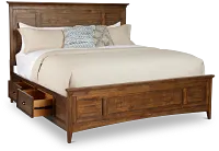 Heron Cove Mid Tone Panel Storage Bed
