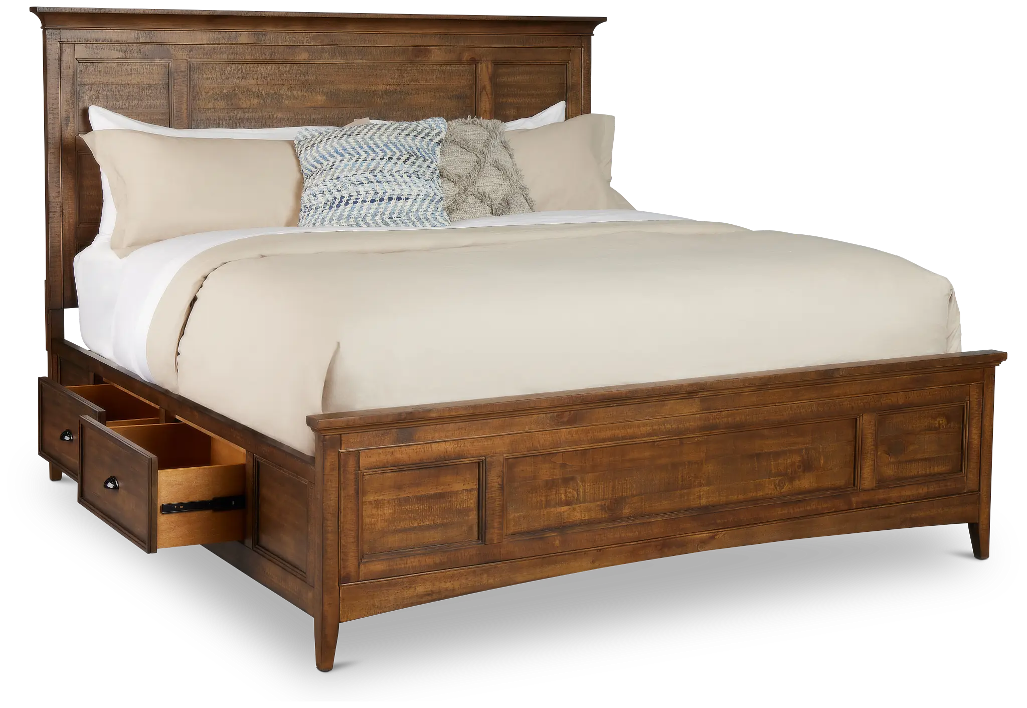 Heron Cove Mid Tone Panel Storage Bed Heron Cove Mid Tone Panel Storage Bed