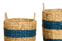Maddie Set Of 3 Stripe Basket
