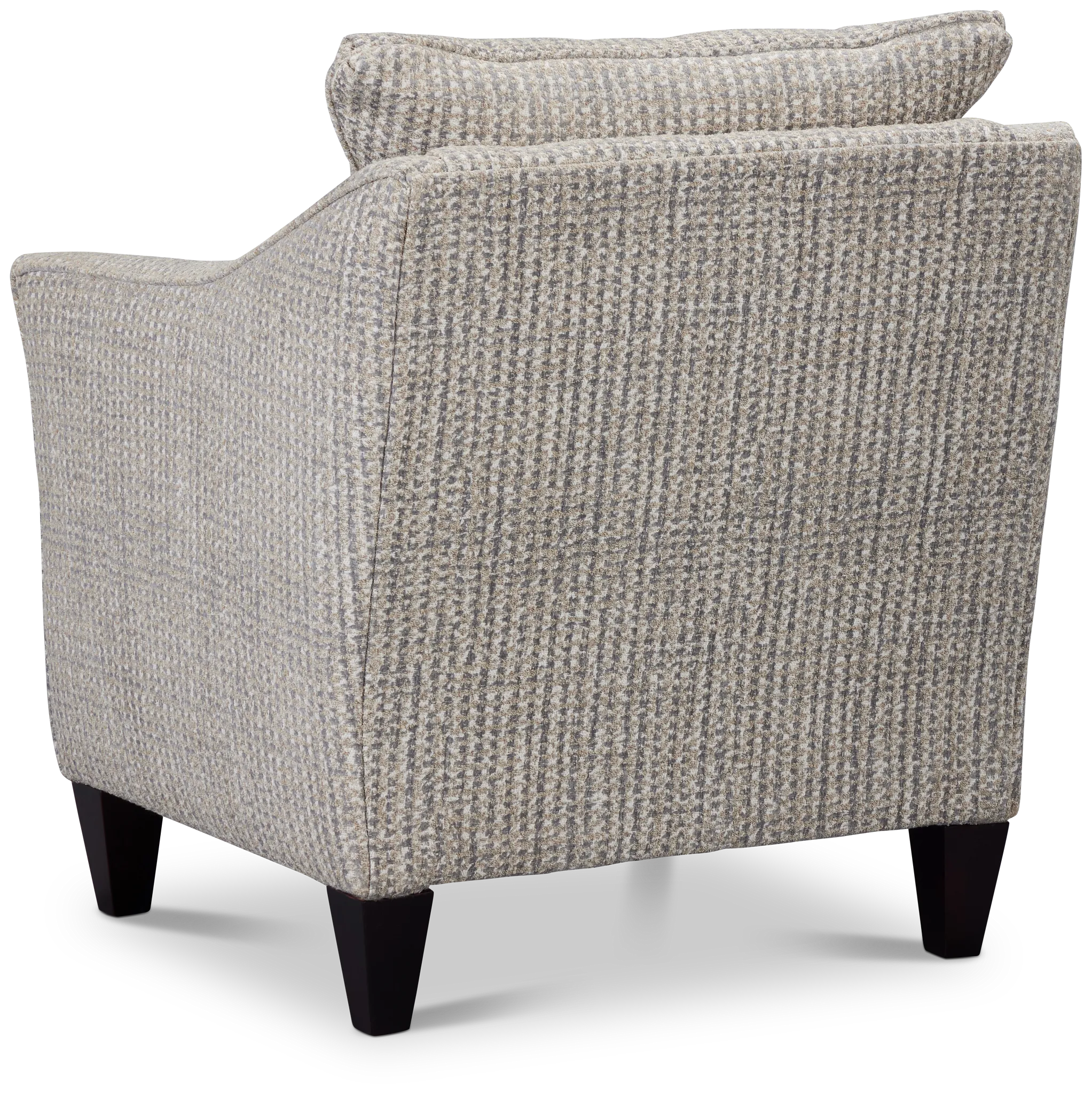 Webcam Gray Fabric Accent Chair