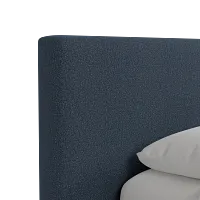 Grayton Elite Dark Blue 44" Upholstered Platform Bed