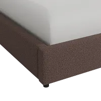 Grayton Elite Dark Brown 44" Upholstered Platform Bed