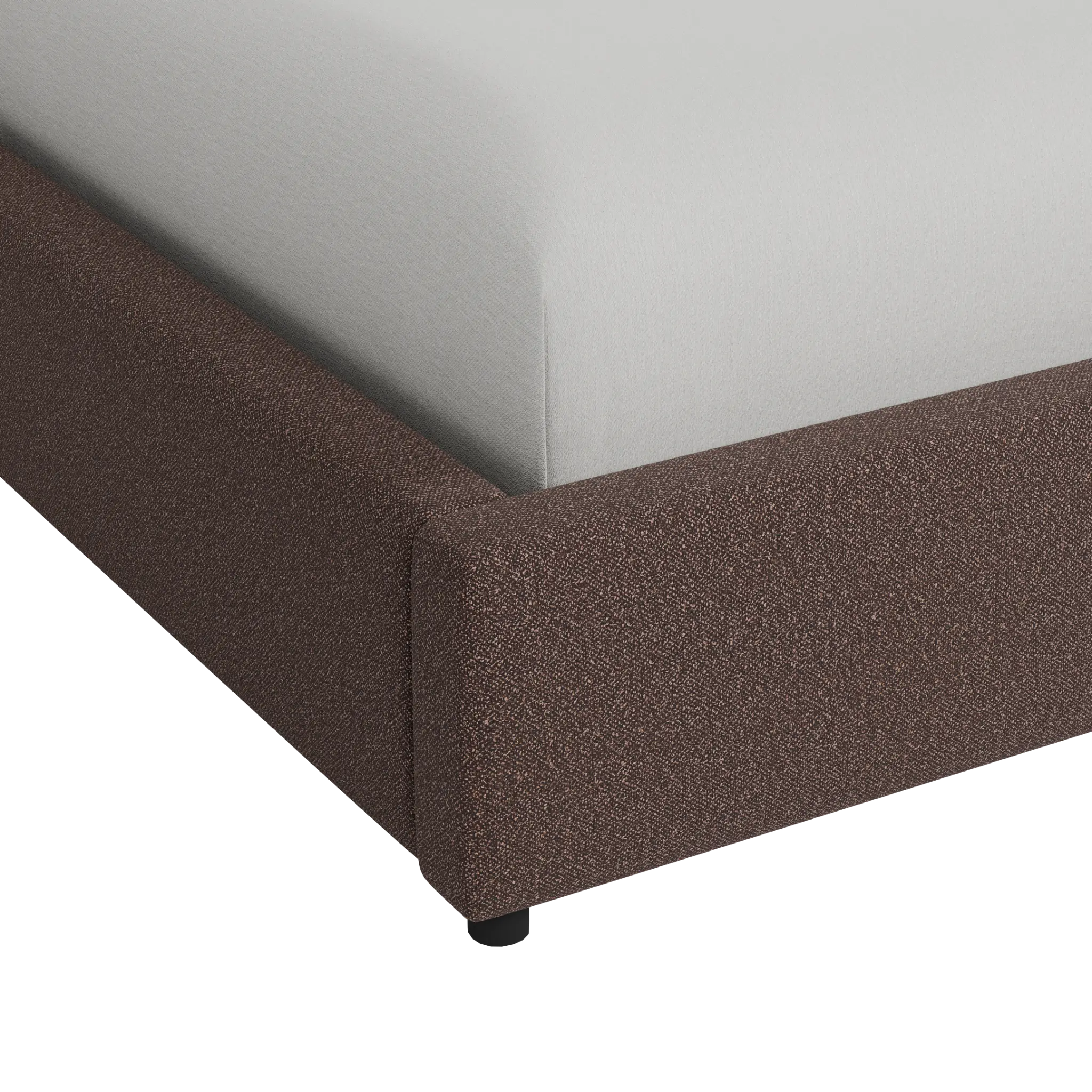 Grayton Elite Dark Brown 44" Upholstered Platform Bed Grayton Elite Dark Brown 44" Upholstered Platform Bed