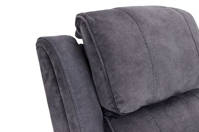 Jack Gray Micro Power Swivel Glider Recliner