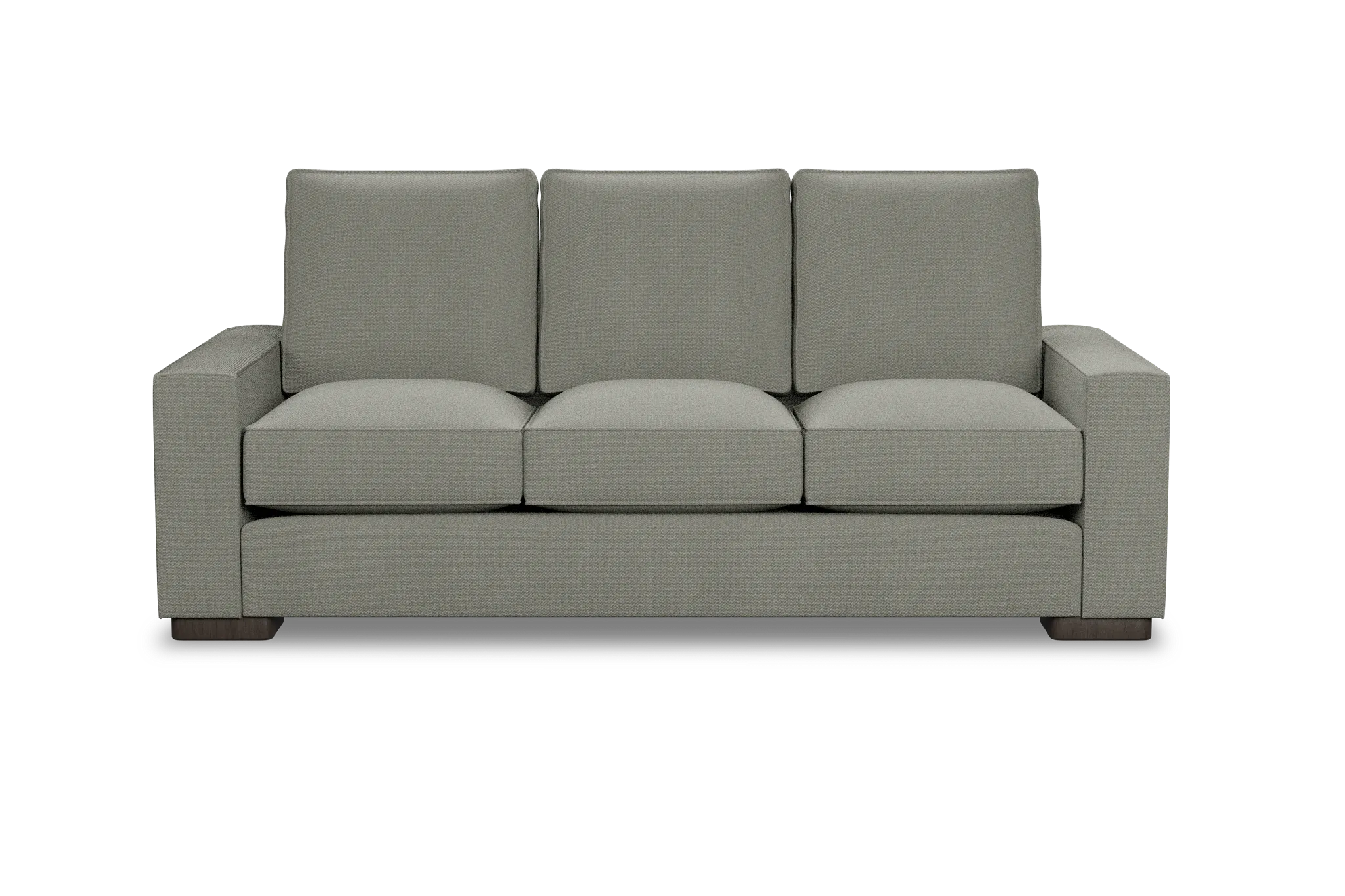 Edgewater Delray Pewter 84" Sofa W/ 3 Cushions