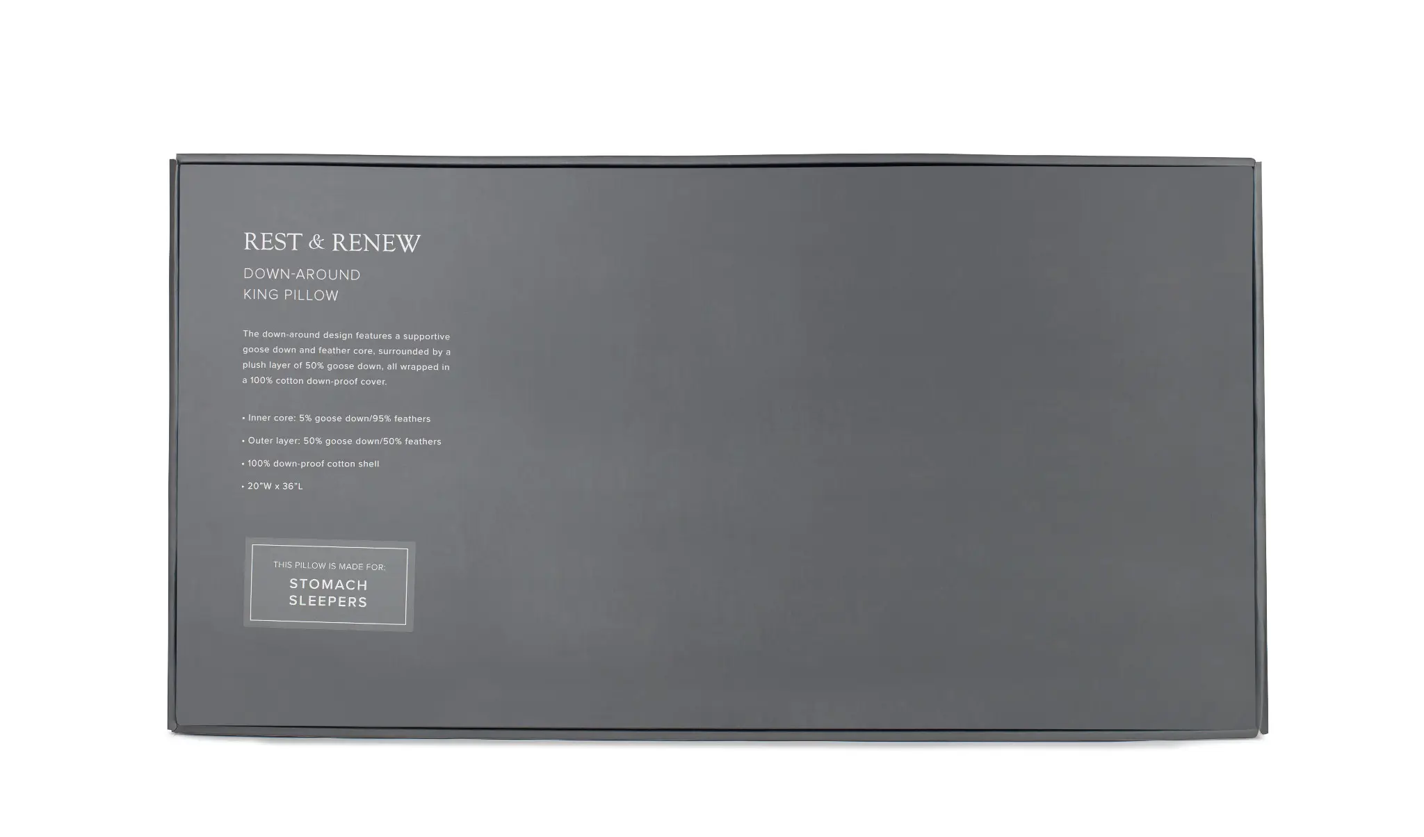 Rest & Renew Down Around Stomach Sleeper Pillow Rest & Renew Down Around Stomach Sleeper Pillow