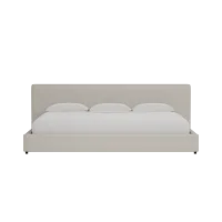 Grayton Suave Beige 44" Upholstered Platform Bed