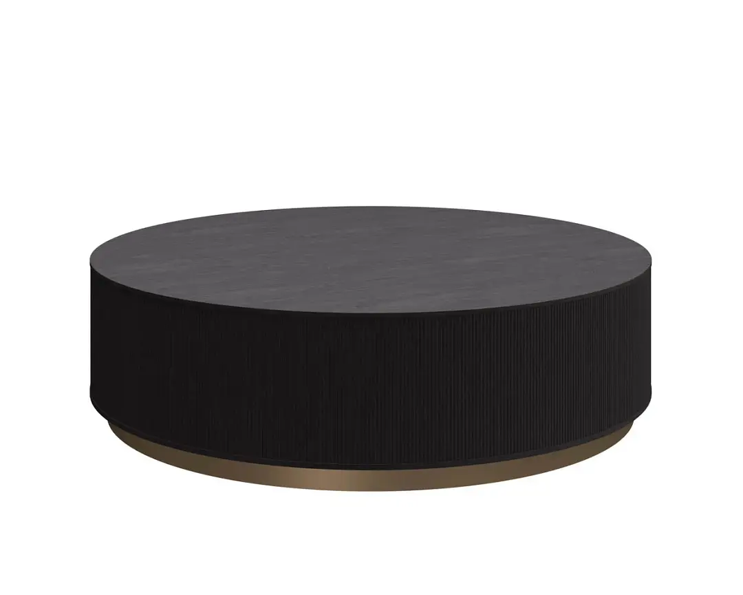 Delphi Dark Gray Round Coffee Table Delphi Dark Gray Round Coffee Table