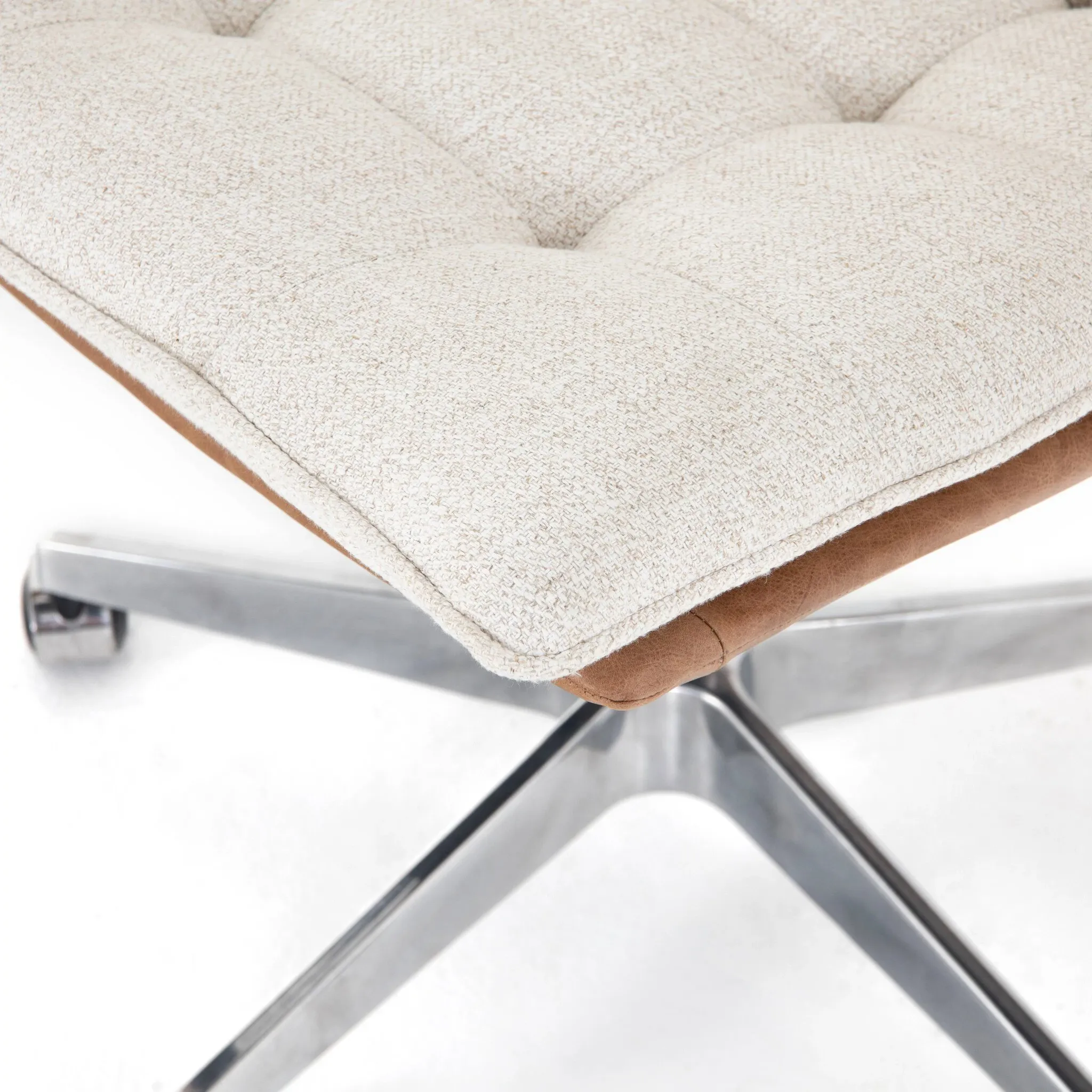Four Hands Quinn Beige Upholstered Desk Chair
